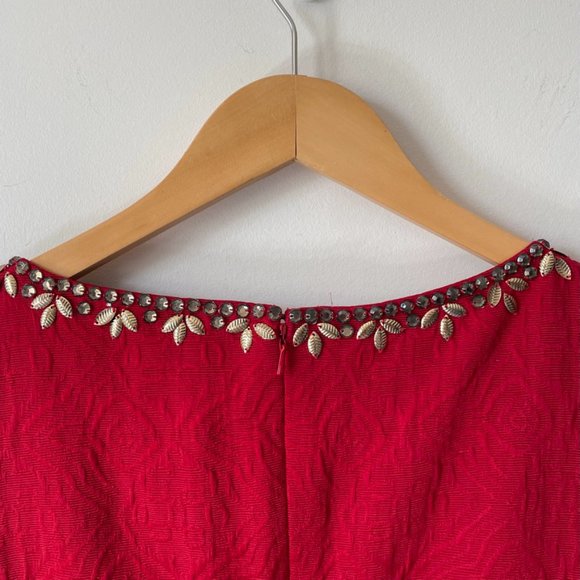 Anthropologie Red Mini Dress - Picture 8 of 10